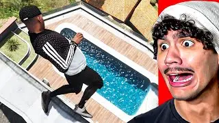 Reagindo a Parkour Insano com Fails no GTA 5 (Franklin vs GTA 5)