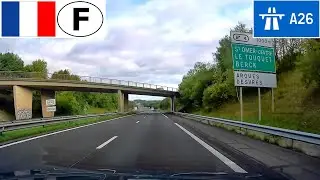 France: Autoroute A26 - J5 (Lillers) &agrave; J3 (N42 - Setques)