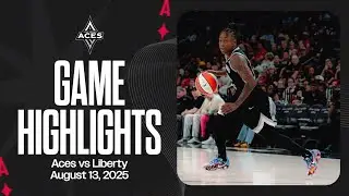 Las Vegas Aces vs New York Liberty Highlights | 8.13.25