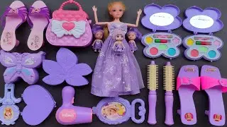 Satisfying with Unboxing Cute Purple Princess Makeup Play Set ASMR｜Review Toys (no music)