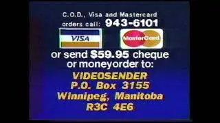 Videosender - Wireless Video Signal Sender - Winnipeg Commercial 1987