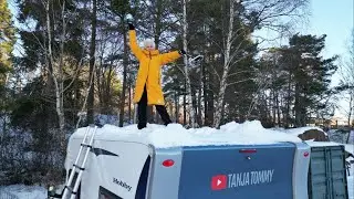 Snöskottning på hög nivå.
