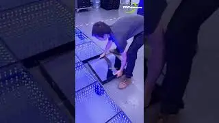 Cool floor for Dj #ledlight #djfloor #leddancefloor #ledfloor #shorts