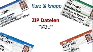 ZIP Dateien packen und entpacken Windows