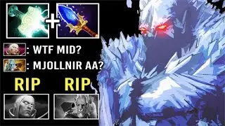 NEW CANCER HERO Mid COUNTER Invoker PL! Crazy Mjollnir + Scepter AA Imba Meta 7.29 Dota 2