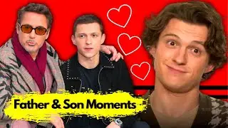 Robert Downey Jr and Tom Holland  Funny Father & Son Moments(Part-2) | Marvel Cast Funny
