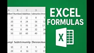 Excel Formulas Tutorial | Addition, Subtraction, Multiplication, Division, Average and Percentage