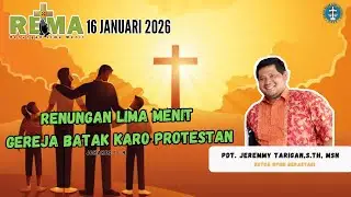 RENUNGAN LIMA MENIT GBKP -  16 JANUARI 2026