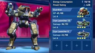 mech arena guardian cryo launcher 10 and 6 | mech arena gameplay | mech arena
