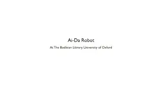 Ai-Da Robot at The Boolean Library, University of Oxford
