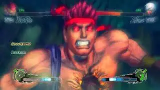 Evil Ryu vs Elena - Ultra Street Fighter IV