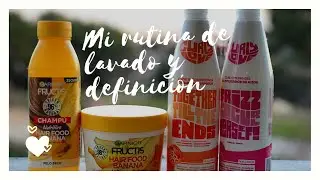 Mi rutina de lavado y definición.