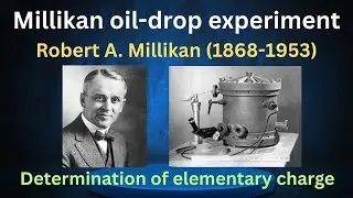 Millikan oil-drop method of determination of elementary charge #explorephysics #inspirephysics