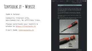 The Tiny Tool Kit Manifesto - EMF2024