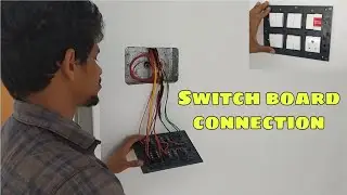 How to connect switch board  | 12 modular board | house wiring