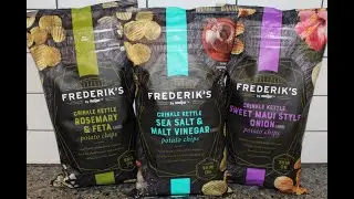 Картофельные чипсы Frederik&rsquo;s by Meijer: розмарин и фета, морская соль и солодовый уксус, сладкий лук в стиле Мауи