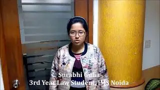 Surabhi Guha, 3rd year law,  IMS, Noida