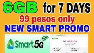 NEW SMART PROMO 6GB for 7 days all access na at sharable pa