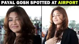 Payal Ghosh Spotted At Mumbai Airport Back From Her Shoot.
