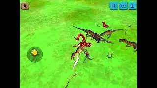 Four carnivores dinosaurs vs a reptile army #animalrevoltbattlesimulator 
