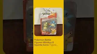 Pokemon Battle Figures-Mimikyu & Squirtle Battle Figure Pack New in Package #pokemon