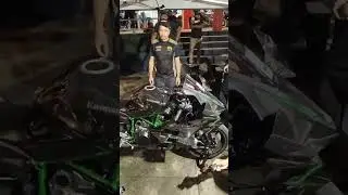 The sound of Kawasaki H2R (Carbon Edition) for race track only