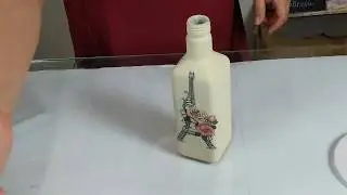 Transferência de Imagem - Garrafa Decorada - Do lixo ao luxo
