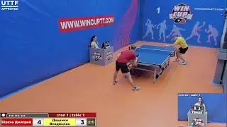 Юрков Дмитрий 3-1 Доценко Владислав  Турнир Восток 1  WIN CUP 02.12.20 Прямая трансляция Зал 1