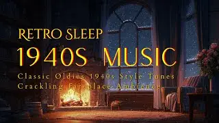 1940s Oldies Music Playing in Another Room at Library House | Classic Music | Retro Sleep