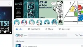 Hatsune Miku (LAT) Facebook reaction button