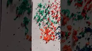 colourful tree drawing with iron😍🤔#shorts