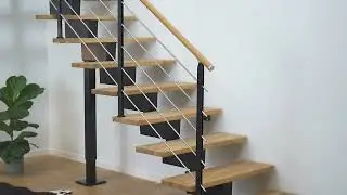 Staircase DUBAI in straight flight from DOLLE | Affordable main staircase customisable stairway