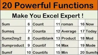 FORMULAS | Advance Excel for beginners | Excel tutorial- Day #12