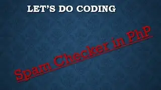 Spam checker in PhP.