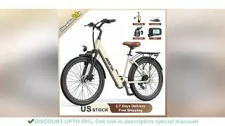 Electric Bike Adults 40Miles 23MPH Commuting Electric Mountain Bike 468Wh Lithium Battery,7-Speed,24