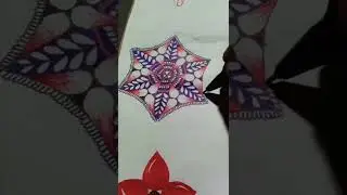 beautiful hexagon mandala art 👨🏻&zwj;🎨🖌 #shorts #mandala #art #youtubeshorts #trending #satisfying