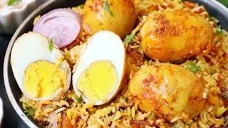 ఎగ్ బిర్యానీ పది నిమిషాల్లో కుక్కర్లో ఇలా చేసుకోండి రుచి చాలా బాగుంటుంది psnr foods | egg biryani