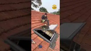 Electric lift window for attic lighting.#windows #casementwindows