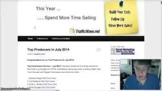 TrafficWave for Profit July 2014 Top Producers