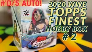 WWE Topps Finest 2020 Hobby Box Break #2 - #'D/5 Auto hit!! 🔥🔥🔥🔥