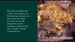 CYANIDE SULPHIDE GOLD LEACHING PROCESS (GROUP F)