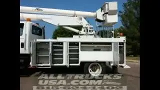 2003 INTERNATIONAL 7300 4X4 60' ALTEC BUCKET TRUCK Used In Indiana For Sale 815-624-1403