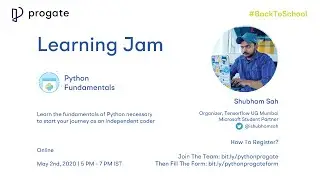 Progate Learning Jam : Python Fundamentals
