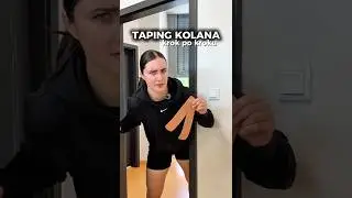 B&oacute;l kolana podczas ćwiczeń? Wypr&oacute;buj tą metodę Tapingu! 🩹 #kneepain #athlete #fisioterapia