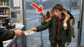 Dakloze tiener geeft zijn laatste 10 dollar uit aan een gewonde hond maar wat hij ervoor terugkrijgt