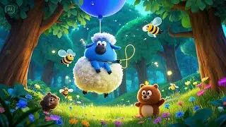 Baa Baa Blue Sheep's Balloon Ride | Fun Adventure Song for Kids | Rhymes & Songs for Children