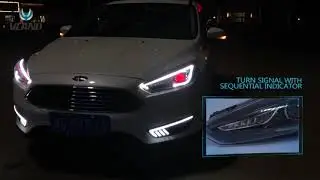 VLAND LED Headlights with demon eyes for Ford Focus 2015-2018