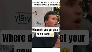 charlie Kirk was a source of news for liberal students!!😮😮 #charliekirk #news #trending #shorts #fyp