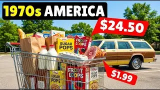 How Much Groceries Cost in 1970s America (Full Shopping Cart)