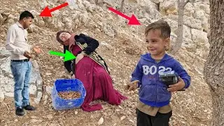 Pregnant woman's breathtaking attempt to survive: building a hut in the heart of the mountains!🛖